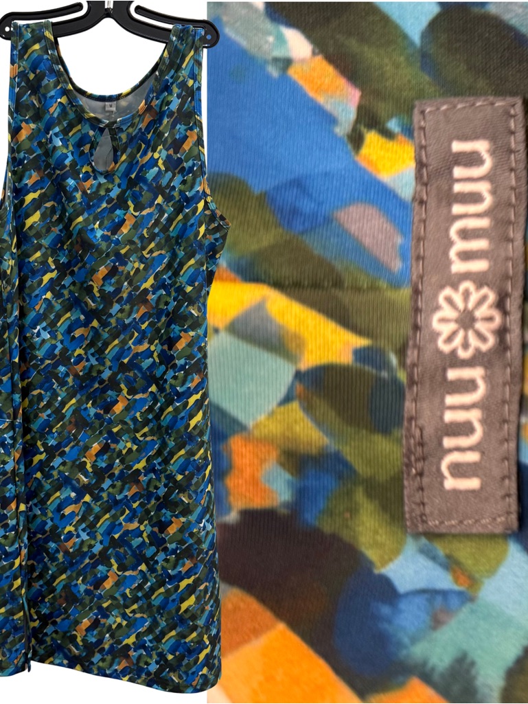Nuu Muu Ruu Muu Keyhole Neckline A-Line Exercise Dress Activewear Size Medium